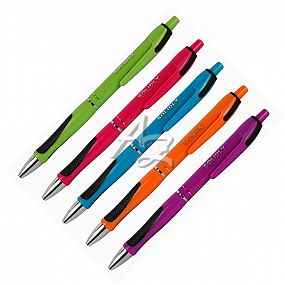 kuličkové pero Solidly Color, 0,5mm, barevný mix, náplň Modrá