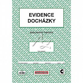 evidence docházky A4,10listů
