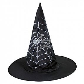 klobouk čarodějnický s pavučinou