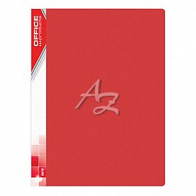 katalogová kniha A4, 10 kapes, PP, Červená