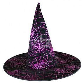 klobouk čarodějnický fialový