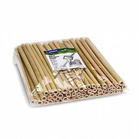 slámky bambusové 230mm/50ks, Bio, rovné, (FSC 100%)