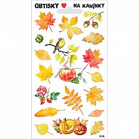 obtisky na kamínky, 95x170mm, Podzim