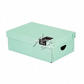 krabice malá, 355x240x90mm, lamino, PASTELINi, Zelená