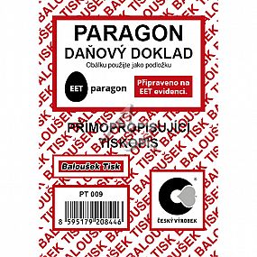 paragon-daňový doklad A7, 50listů, NCR