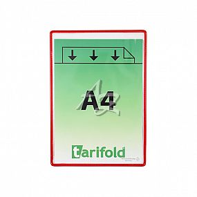 rámeček s kapsou samolepicí Tarifold A4/5ks, otevřený shora, Nepermanentní, Červený