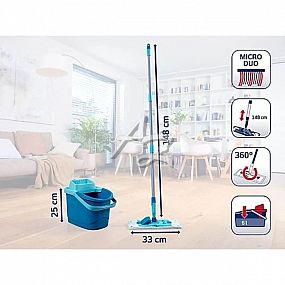 LEIFHEIT set PowerClean M + náhrada micro duo zdarma 55515