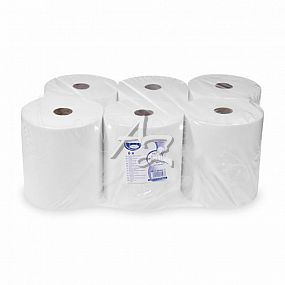 papírový ručník (Tissue) 3vrstvý/6ks, 200mm/100m, ø180mm, Bílý