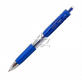 gelové pero Spoko Trigon 0122 stiskací, Modré