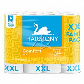 toaletní papír Harmony Comfort/24ks 2vstvý Bílý 19m