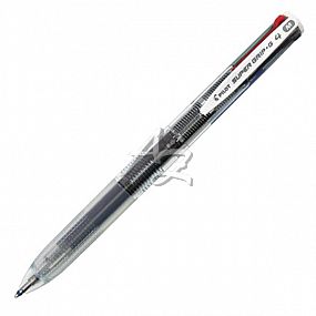 kuličkové pero Pilot SuperGrip G-4, 2004-121, 4barevné, Transparentní