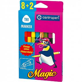 Centropen popisovač 2549/8+2 Magic Marker 3,5mm sada 8 barev