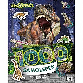 sešit 1000 samolepek s aktivitami, Dinosauři