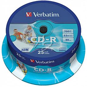 CD-R   VERBATIM/25ks  52x Print,cake box
