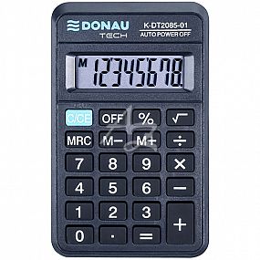 kalkulátor Donau TECH K-DT2085-01, 8místný, Černý