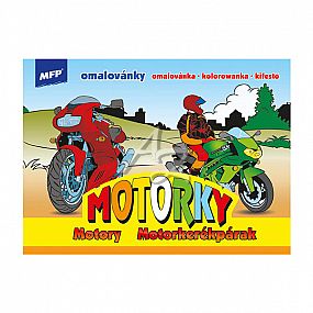 MFP omalovánky A5 Motorky