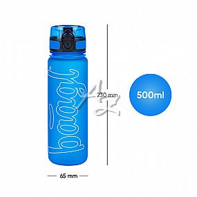 tritanová láhev na pití 500ml., Logo - modrá