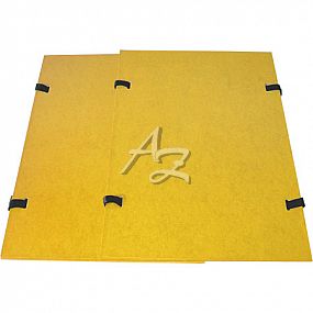 desky s tkanicí A4, karton, RainbowLine, Žluté