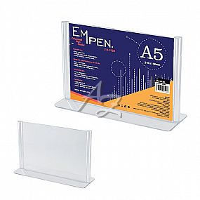 informační stojánek Empen 210x148mm (A5) na šířku