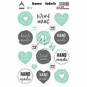 domácí etikety-Hand made