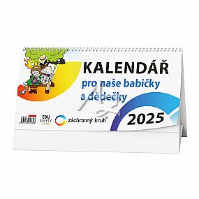 stolní kalendář 2025, Kalendář  pro seniory, 300x150mm