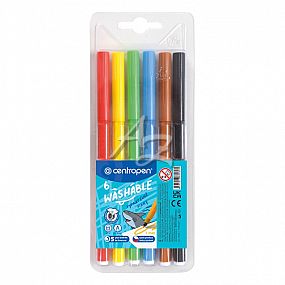 Centropen popisovač 7790/6 Washable 1mm sada 6 barev