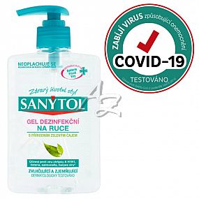 SANYTOL 250ml.dezinfekční gel na ruce
