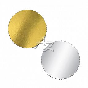dortová podložka kruh ø28 cm zlatá/stříbrná (50 ks)