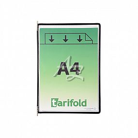 závěsný rámeček s kapsou Tarifold A4/10ks, otevřený shora, Černý