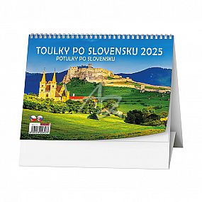 stolní kalendář 2025, Toulky po Slovensku, 210x150mm