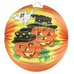 lampion koule 25cm Halloween Veselá dýně