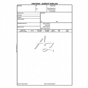 faktura-daňový doklad A4 50listů, NCR
