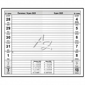 diář týdenní 2025, Alois, 90x150mm, Lamino, Geometrie