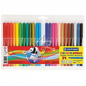 Centropen popisovač 7550/24 Colour World 1mm sada 24 barev