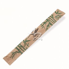 čínské hůlky bambusové 210mm/50párů ø6mm hygienicky balené v páru