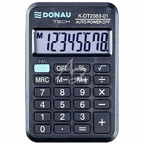 kalkulátor Donau TECH K-DT2083-01, 8místný, Černý
