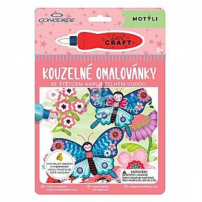 kouzelné omalovánky Motýli