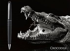 kuličkové pero Pilot 2063-001, Animal Černé, Krokodýl, náplň Modrá