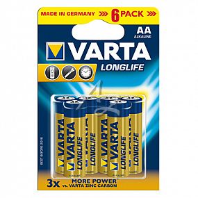baterie VARTA Longlife/6ks LR6 AA  alkalická