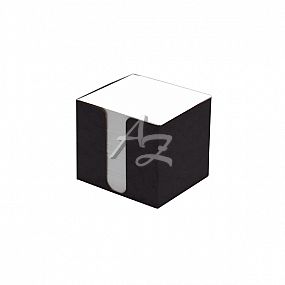 krabička černá prešpan+náplň 8,5x8,5x8 bílá