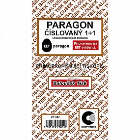 paragon 80x150mm, 50listů, NCR, číslovaný