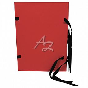 desky s tkanicí A4, prešpán, Červené