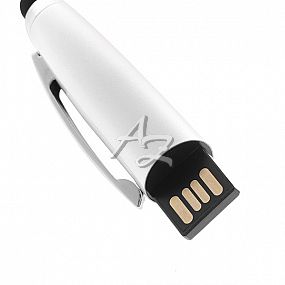 kuličkové pero Escom USB, kapacita 32GB, stylus pro ovládání displejů, náplň Černá