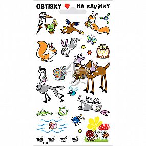 obtisky na kamínky, 95x170mm, Lesní zvířátka