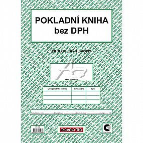 pokladní kniha bez DPH A4, 50listů