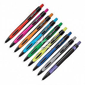 kuličkové pero Spoko Active 0117, mix barev, náplň Modrá
