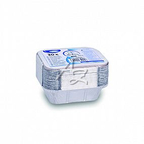 miska ALU hranatá 250ml.+víčko/20ks 129x103x34mm