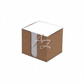 krabička kraft prešpan+náplň 8,5x8,5x8 bílá