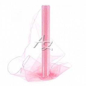 organza 40cm/10y obšitá růžová