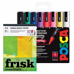 popisovač Uni Posca PC-5M/8ks sada základních barev